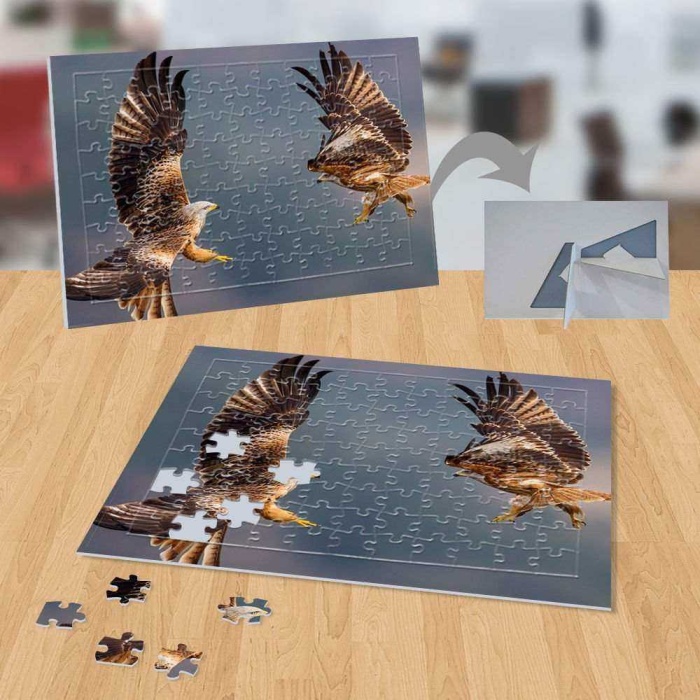 Göklerde Uçan İki Şahin 99 Parça Puzzle Yapboz-p035