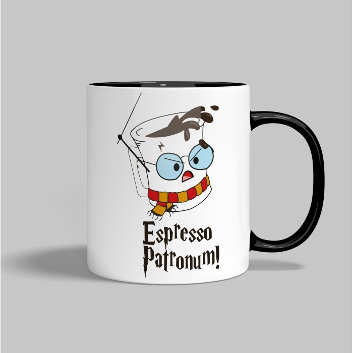 Espresso Patronum Tasarımlı Kupa Bardak