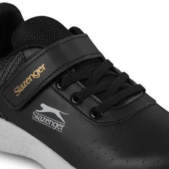 Slazenger BASKET Sneaker Unisex Çocuk Ayakkabı Siyah / Gri SA22LF031-520