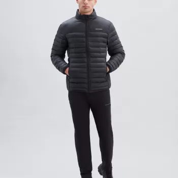 Skechers M Essential Turtle Neck Jacket Erkek Siyah Mont