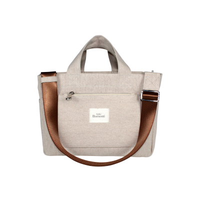 Hishi Tote Bag Beige Kanvas Çanta