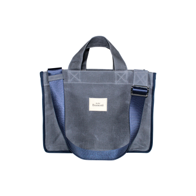 Hishi Rj Tote Bag Denim Lacivert