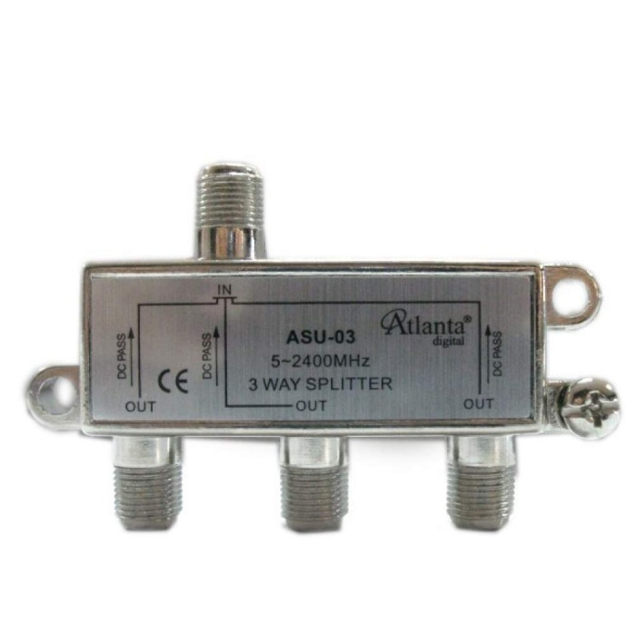 ASU-03 1/3 3lü Uydu Bölücü Splitter 5-2400 MHz