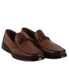 350 Hakiki Deri Toka Detaylı Kroko Baskı Klasik Erkek Ayakkabı Kahverengi