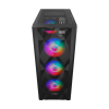 FSP CMT395A Mid Tower, 850W 80+ Bronze, Siyah, Temperli Cam, RGB, ATX GAMING KASA