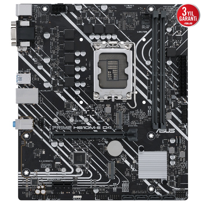 ASUS PRIME H610M-E D4-CSM DDR4 3200MHz DP HDMI M.2 mATX 1700p