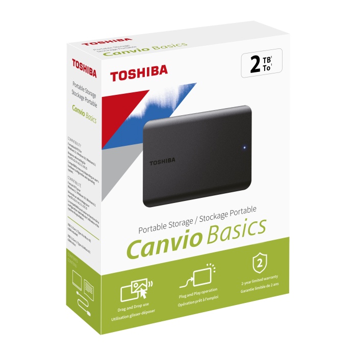 2TB CANVIO BASICS 2.5 USB3.2 G1 TOSHIBA HDTB520EK3AA