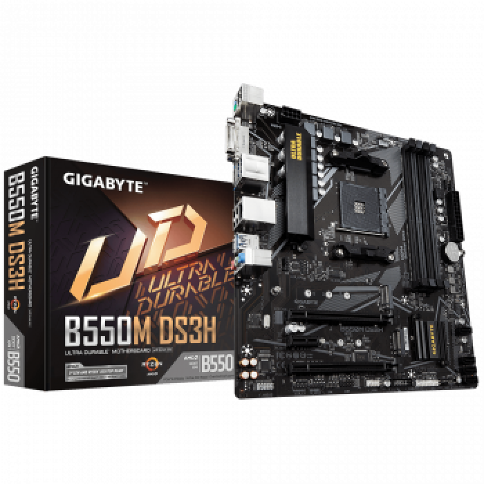 Gigabyte B550M DS3H 4000MHZ(OC) Ddr4 Soket Am4 M.2 HDMI DVI Matx Anakart