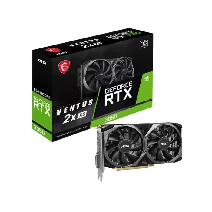 Msi GeForce RTX3050 VENTUS 2X XS 8G OC GDDR6 128bit DX12 Gaming (Oyuncu) Ekran Kartı