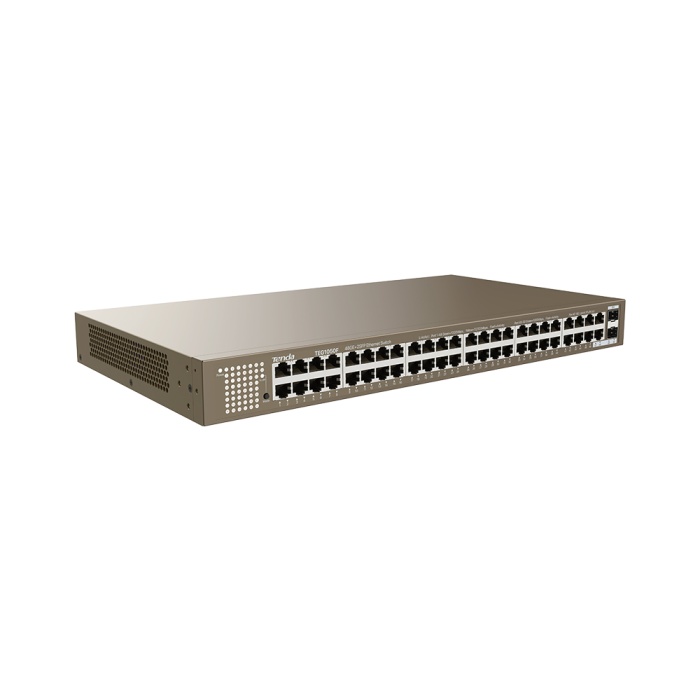 Tenda TEG1050F 48 Port 10-100-1000 Mbps + 2 Port SFP Switch Çelik Kasa Rack Mount