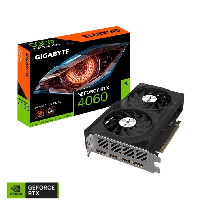 GIGABYTE GV-N4060WF2OC-8GD RTX4060 8GB GDDR6 HDMI DP 128BİT