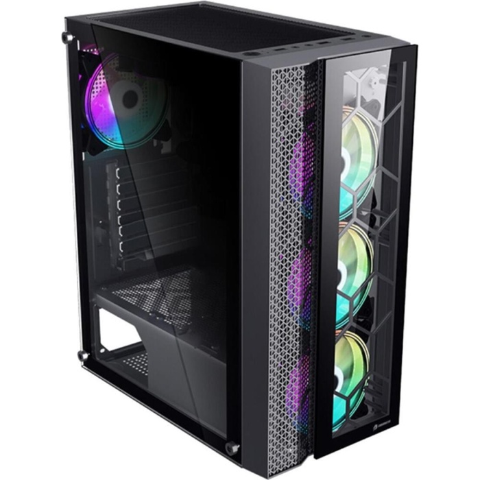 GameBooster GB-F3105B USB 3.0,  ATX Mesh, RGB Fan, Siyah (PSU yok) Gaming Kasa