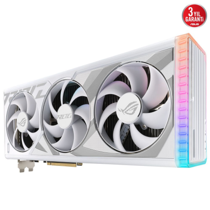 ASUS ROG-STRIX-RTX4090-24G-WHITE, 24Gb, 384Bit, GDDR6X, 2xHDMI, 3xDP GAMING Ekran Kartı