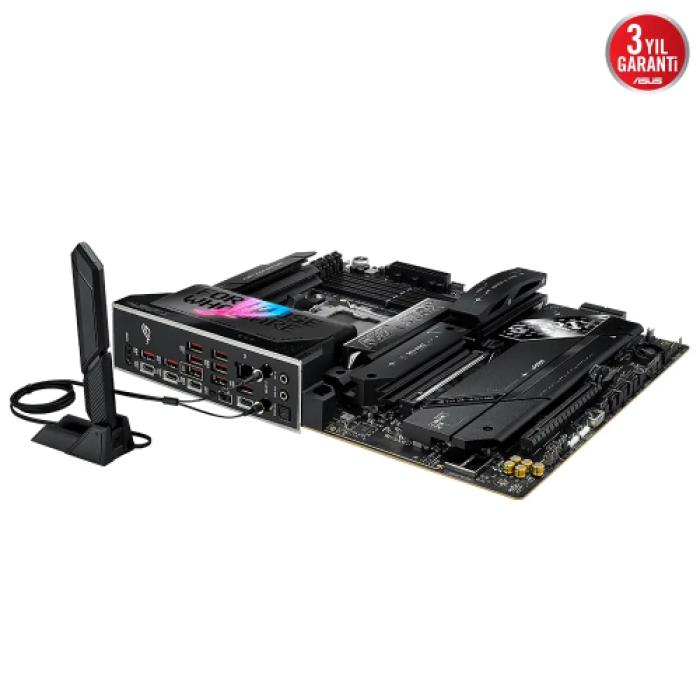 ASUS ROG STRIX X870E-E GAMING WIFI, 4xDDR5, 5xM.2, HDMI, DP, Type-C, PCIe 5.0, 2xWi-Fi 7, Bluetooth v5.4, AMD Ryzen 9000-8000 ve 7000 Serisi, AM5 Soket Anakart