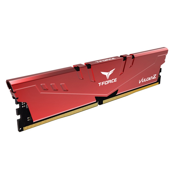 Team T-Force Vulcan Z Red 16GB(1x16GB) 3200Mhz CL16 DDR4 Gaming Ram (TLZRD416G3200HC16F01)