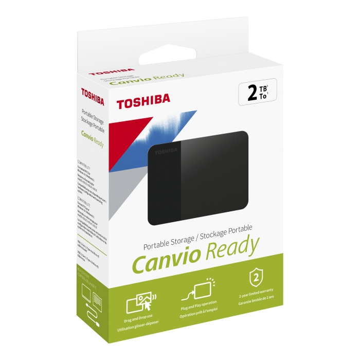 2TB CANVIO READY 2.5 USB3.2 G1 TOSHIBA HDTP320EK3AA