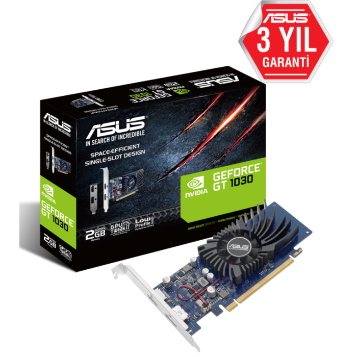 ASUS GT1030-2G-BRK 2GB DDR5 HDMI/DVI 64BİT