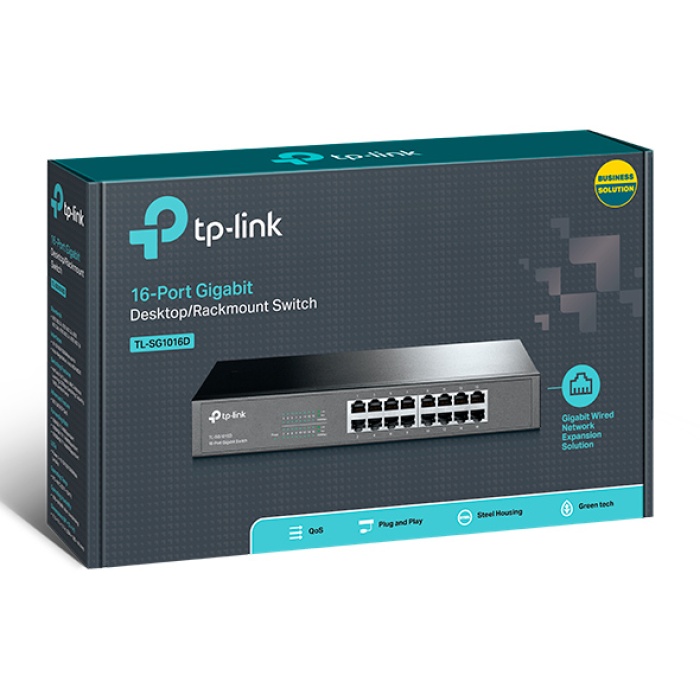 TP-LINK TL-SG1016D 16PORT 10/100/1000 YÖNETİLEMEZ SWITCH