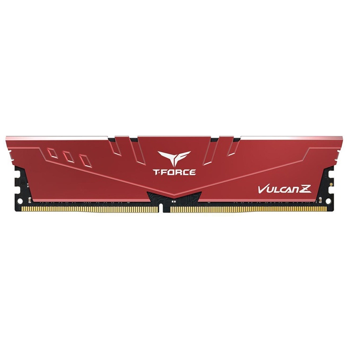 Team T-Force Vulcan Z Red 32GB (2x16GB) 3200MHz CL16 DDR4 Gaming Ram (TLZRD432G3200HC16FDC01)