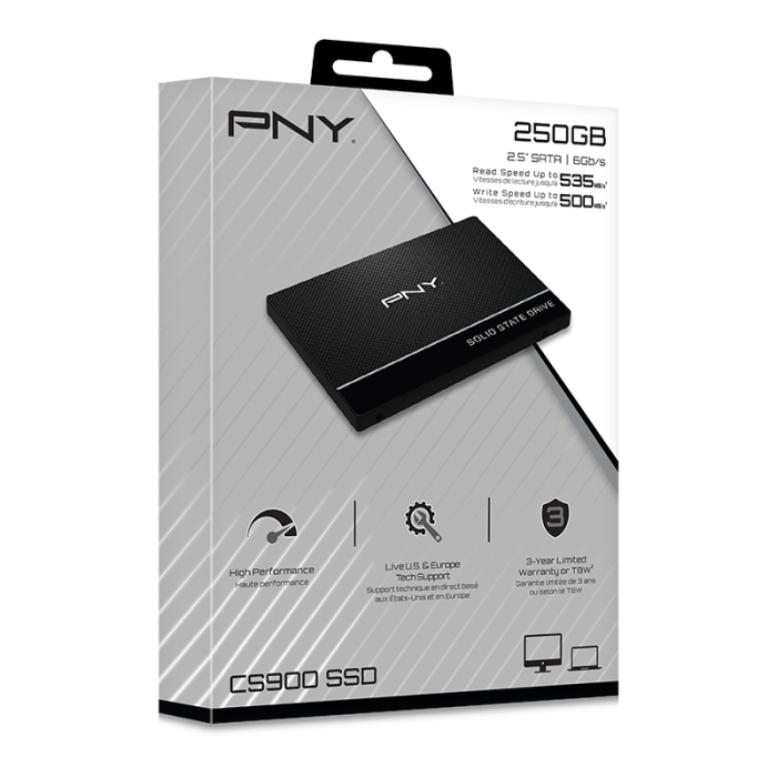 PNY CS900 500GB 535/500MB/s 2,5 SATA3 SSD (SSD7CS900-500-RB)