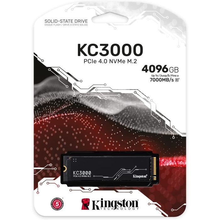 4TB KINGSTON KC3000 M.2 NVMe PCIe 4.0 SKC3000D/4096G 7000/7000MB/s