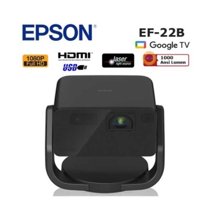 Epson EF-22B 1000 ANSI Lümen 1920x1080 Full HD Akıllı Mini Lazer Projeksiyon Cihazı