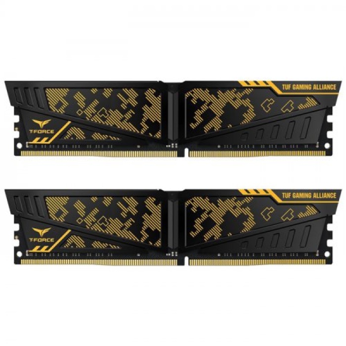 Team T-Force Vulcan TUF Gaming Alliance 16GB (2x8GB) 3200MHz CL16 DDR4 Gaming Ram (TLTYD416G3200HC16FDC01)