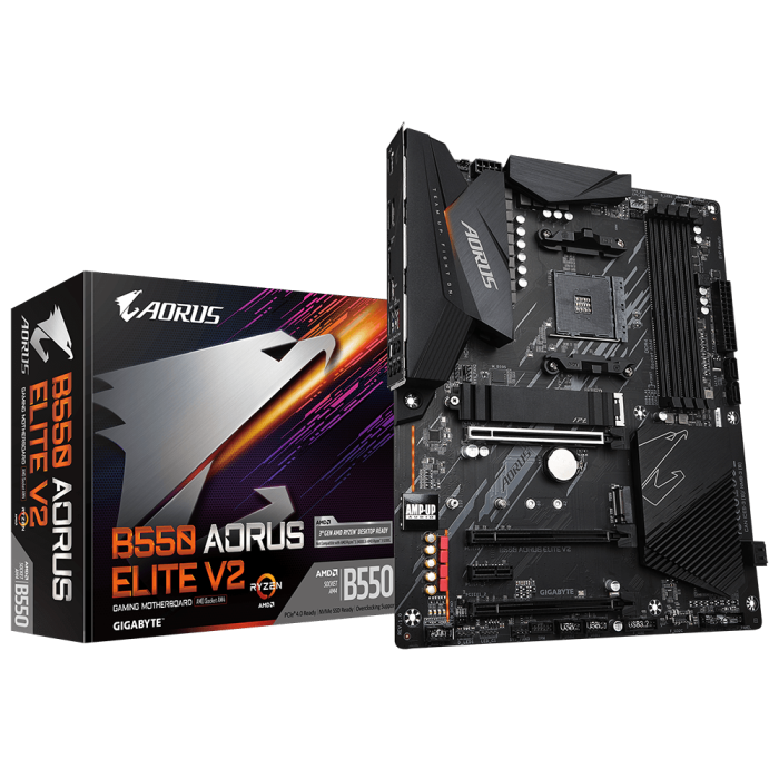 Gigabyte Aorus B550 Elite V2 AMD Soket AM4 DDR4