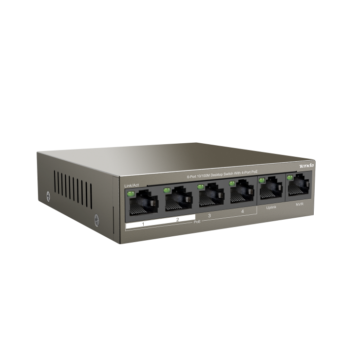 TENDA TEF1106P-4-63W 6PORT 10/100 YÖNETİLEMEZ POE SWITCH