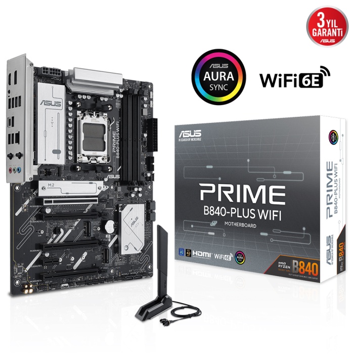 ASUS PRIME B840-PLUS WIFI AMD  DDR5 ATX ANAKART