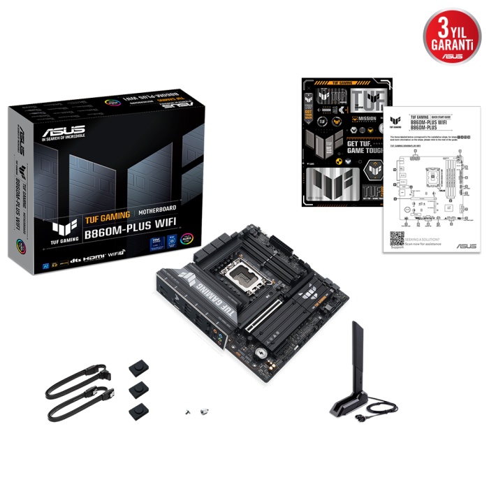 ASUS TUF GAMING B860M-PLUS WIFI LGA1851 DDR5 DP HDMI MATX ANAKART