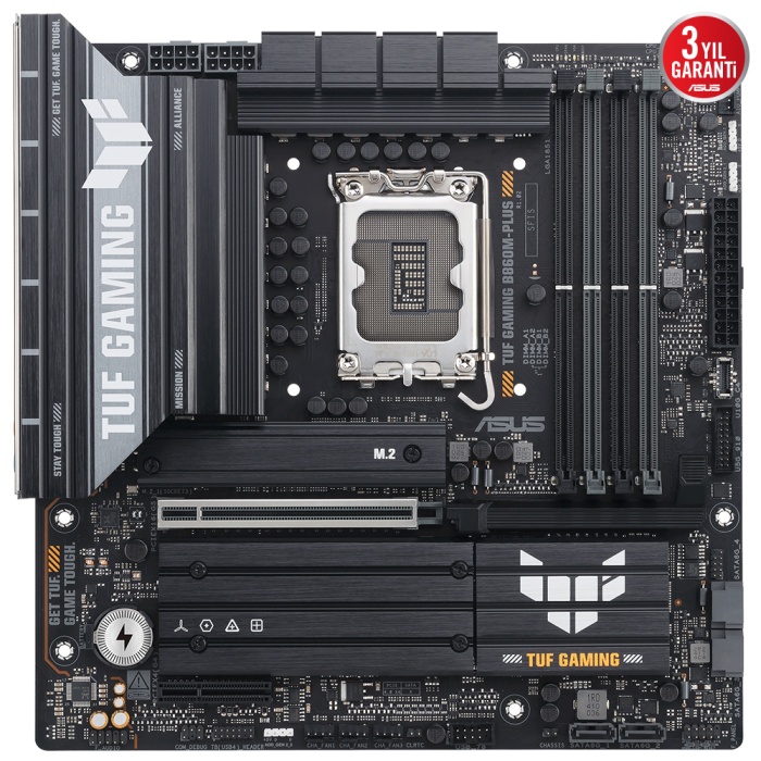 ASUS TUF GAMING B860M-PLUS 1851 SOKET DDR5 DP HDMI MATX ANAKART