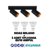 Noas Milano + 3 Adet Sylvania GU10 Ampul