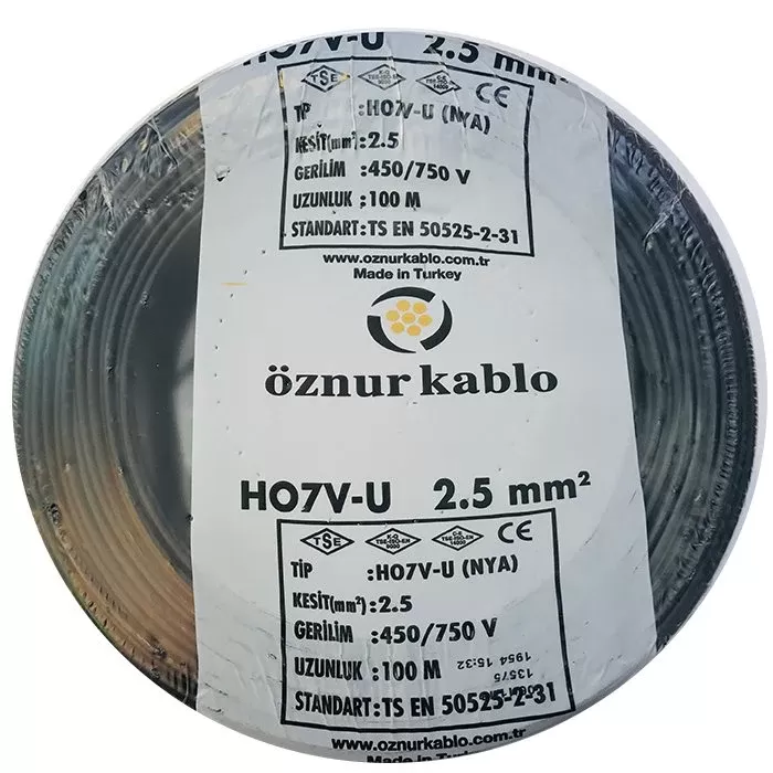 Öznur Kablo 2.5 mm NYA 100 Metre