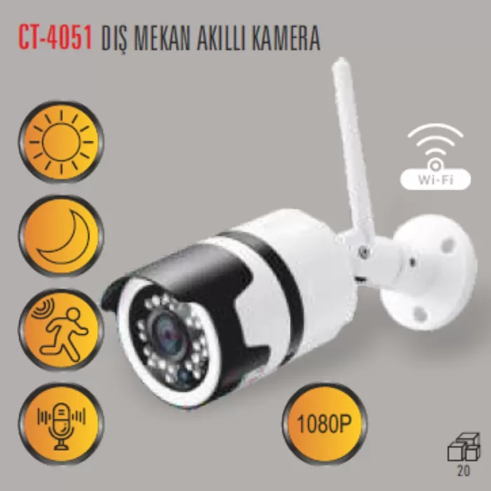 Cata CT-4051 Dış Mekan Akıllı Kamera