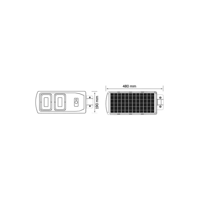 60W İNOLED SOLAR SOKAK ARMATÜRÜ