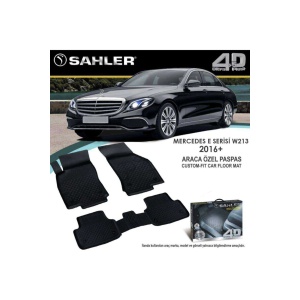 Sahler Mercedes E Seri W213 2016-2020  4.5D Havuzlu Paspas Siyah