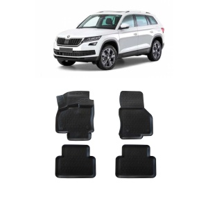 SKODA  KODIAQ 2017 ve Sonrası 3D Havuzlu Paspas