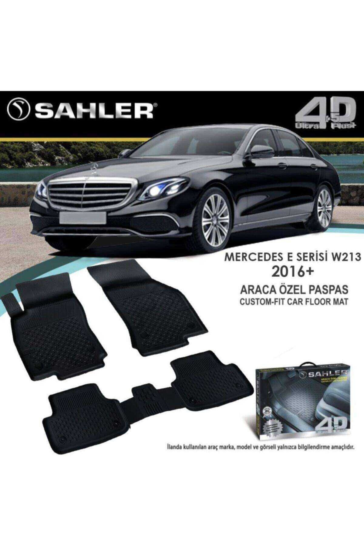 Sahler Mercedes E Seri W213 2016-2020  4.5D Havuzlu Paspas Siyah