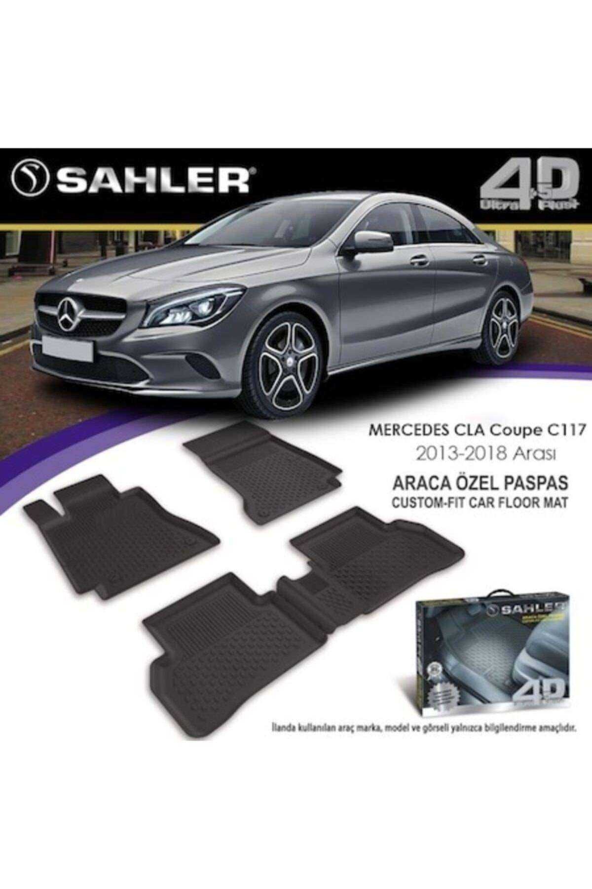 Sahler Mercedes CLA  2013-2018  4.5D Havuzlu Paspas Siyah