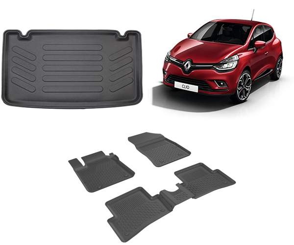 Renault Clio 4 2012-2019 4.5d Sahler Paspas Ve Rizline 3D Bagaj Havuzu Seti