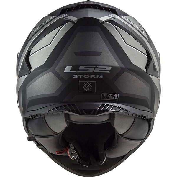 LS2 STORM FASTER MAT TITANIUM KASK M