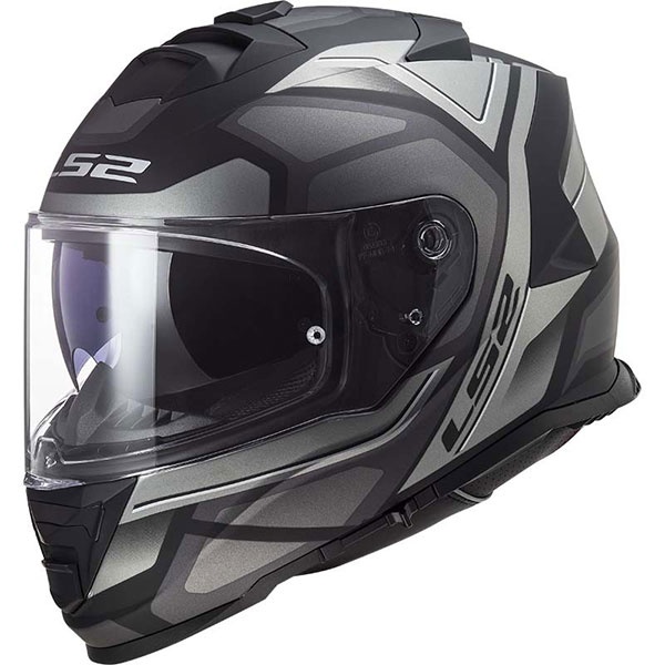 LS2 STORM FASTER MAT TITANIUM KASK M