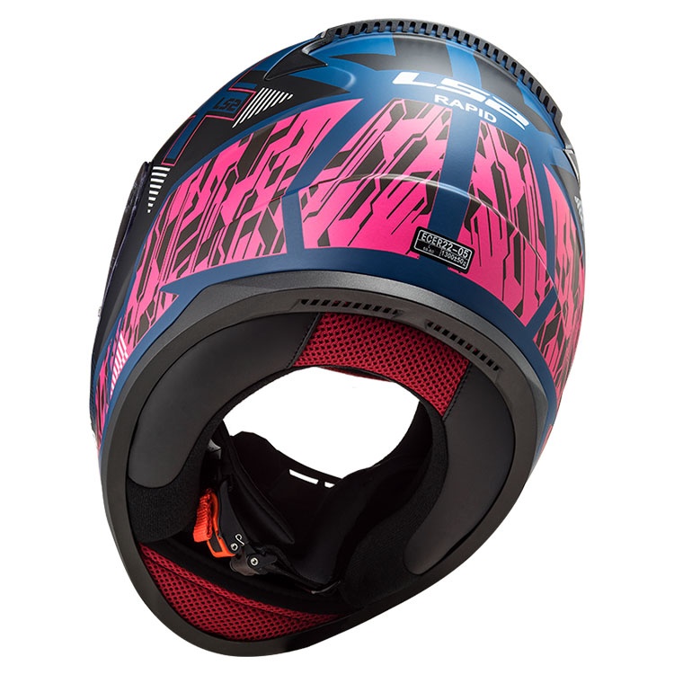 LS2 RAPID XTREET MAT MAVİ-MOR KASK M