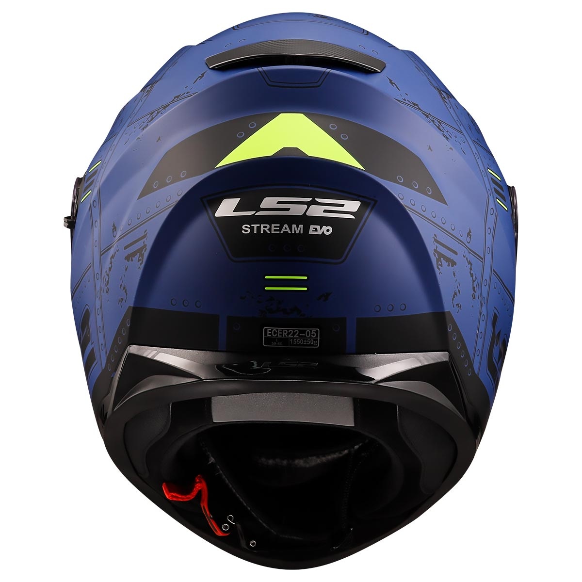 LS2 STREAM EVO MAX MAT MAVİ-SARI KASK XL