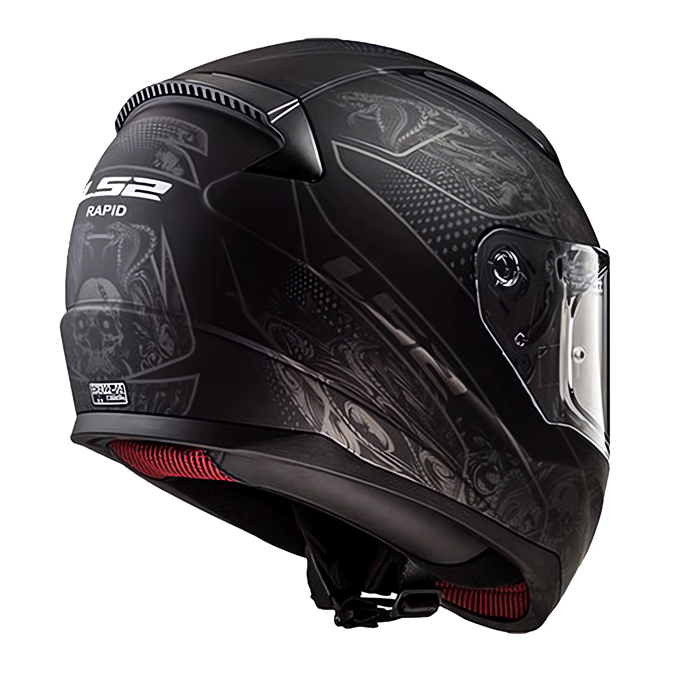 LS2 RAPID CRYPT MAT SİYAH KASK L