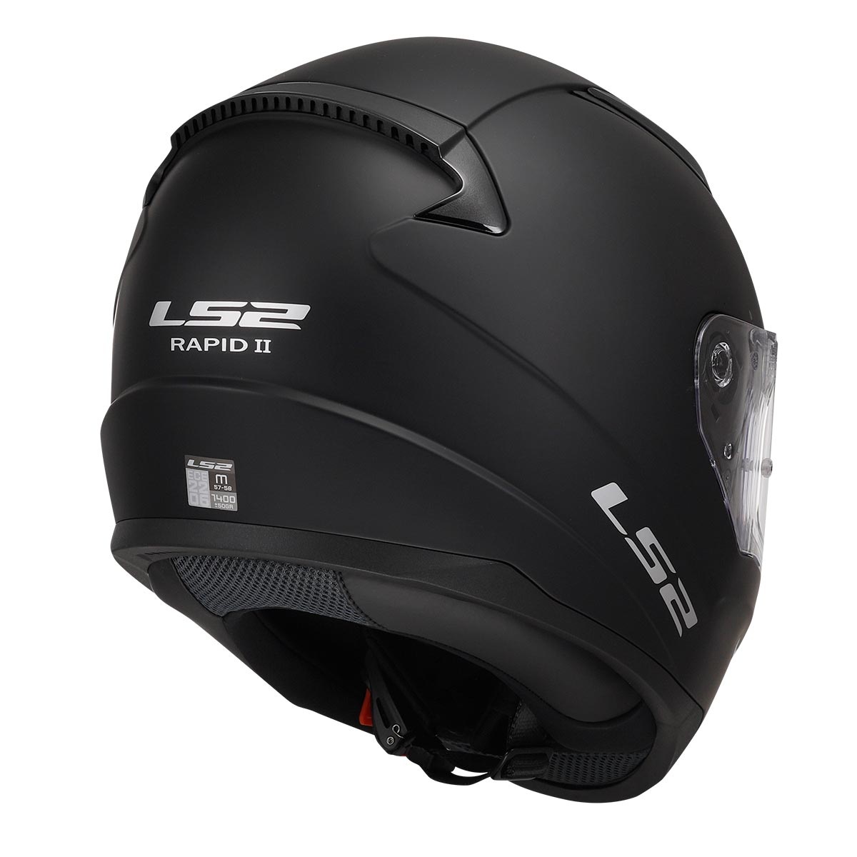 LS2 RAPID 2 MAT SİYAH KASK XXL