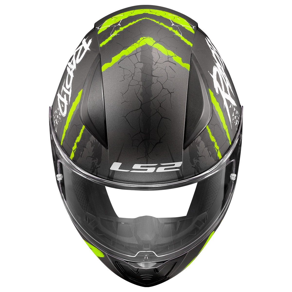 LS2 RAPID 2 RAVEN MAT SİYAH-GRİ-NEON SARI KASK M