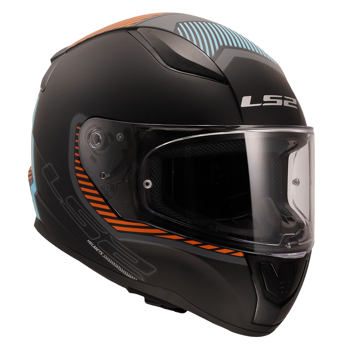 LS2 RAPID 2 EXTRA MAT GRİ-NEON TURUNCU KASK M