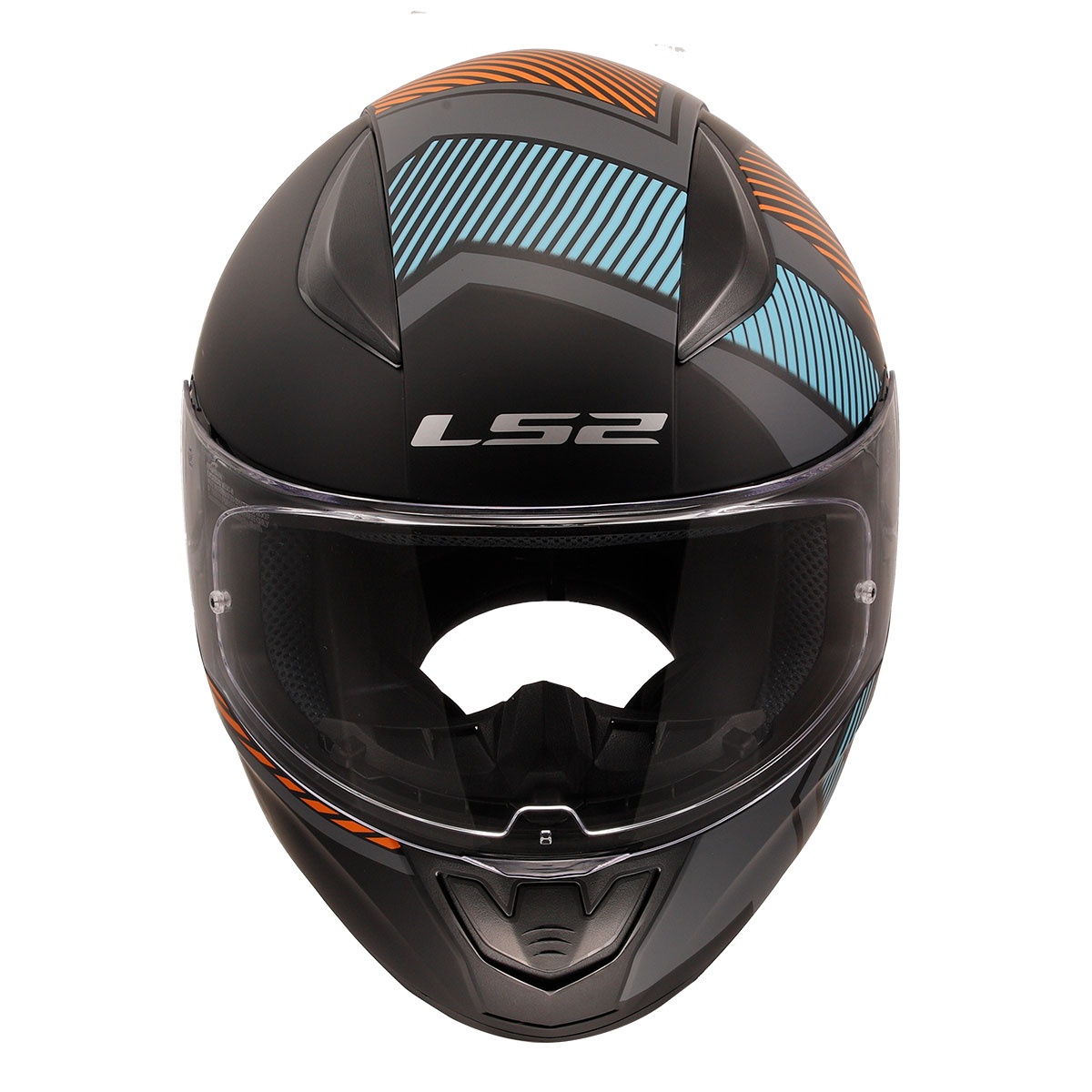 LS2 RAPID 2 EXTRA MAT GRİ-NEON TURUNCU KASK M